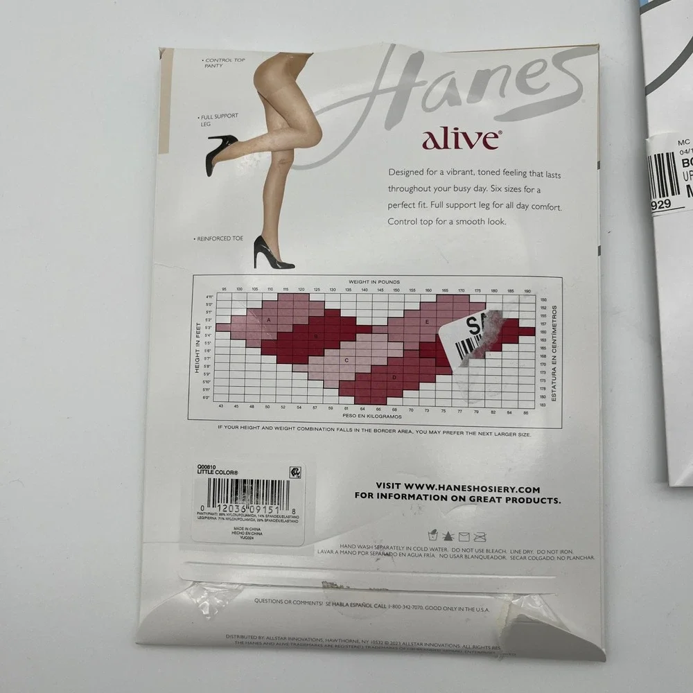 Hanes Pantyhose Womens Size B Multi Alive Absolutely Ultra‎ Sheer Lot of 3 NIP